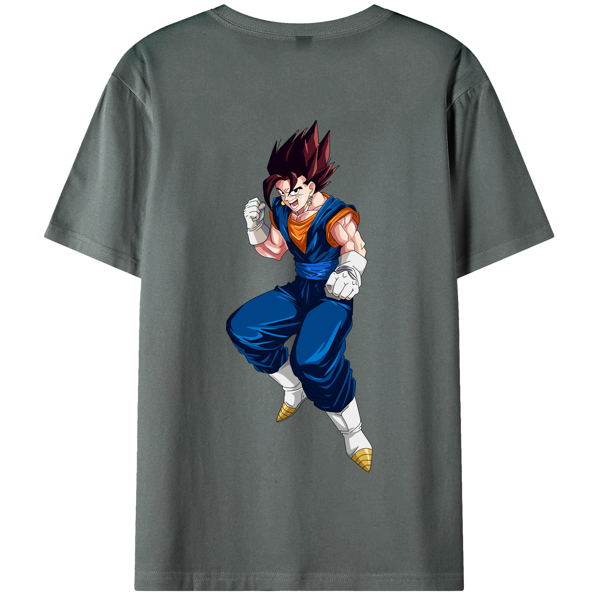 （画像用） ドラゴンボール 孫 悟飯（そんごはん）DRAGON BALL Son Gohan 綿100％半袖Tシャツ（背面プリント）